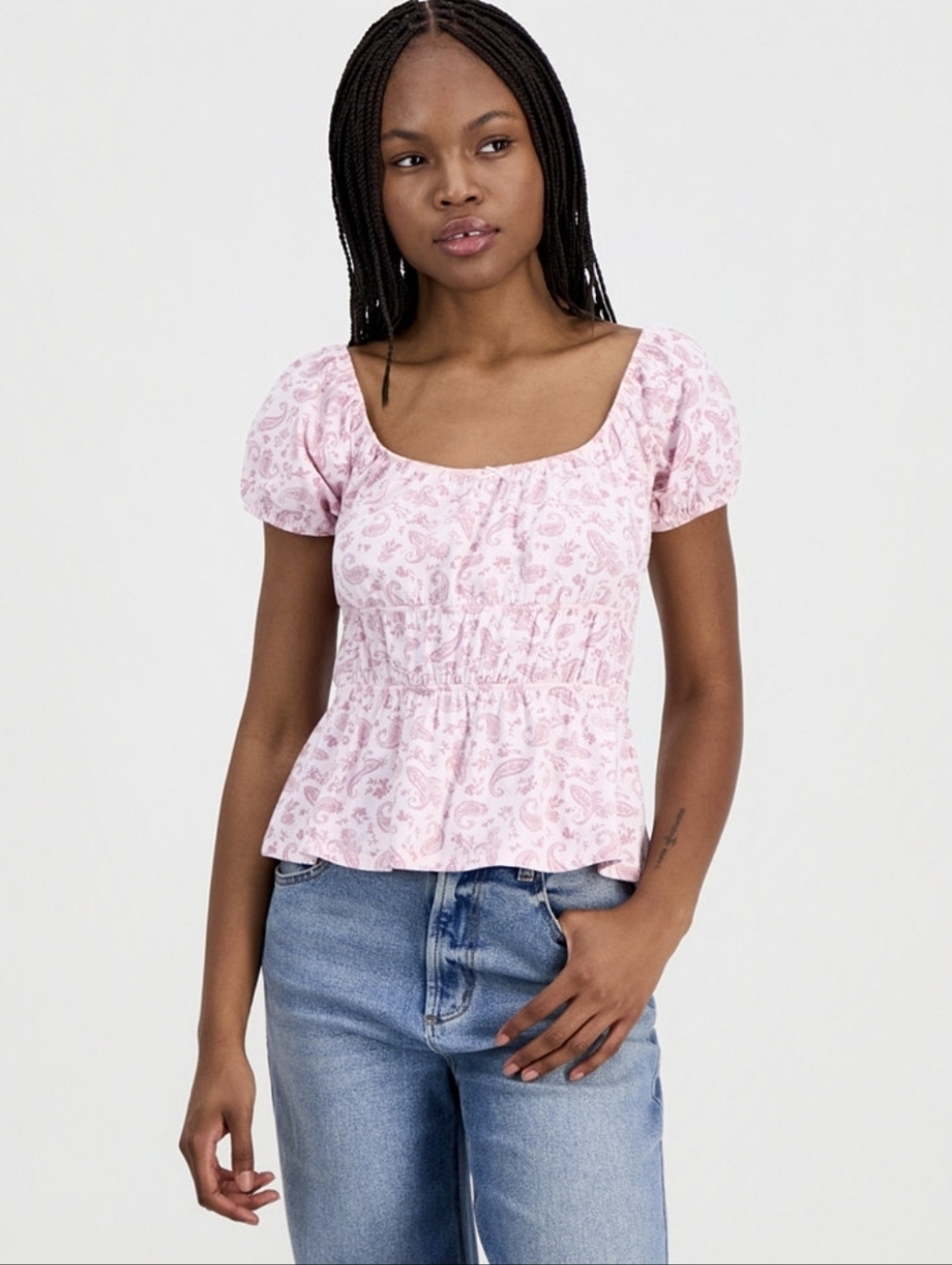 Hippie Rose Jrs.Boho Cropped Top